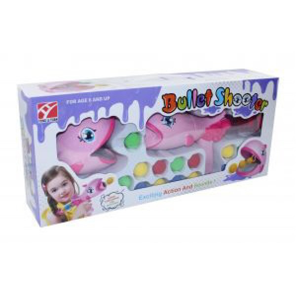 ΠΑΙΧΝΙΔΙ BULLET SHOOTER ΡΟΖ ΨΑΡΙ ΜΕ ΜΑΛΑΚΕΣ ΜΠΑΛΕΣ 19ΤΜΧ ΓΙΑ ΣΚΟΠΟΒΟΛΗ ΜΕΓΑΛΩΝ ΑΠΟΣΤΑΣΕΩΝ 20540-8